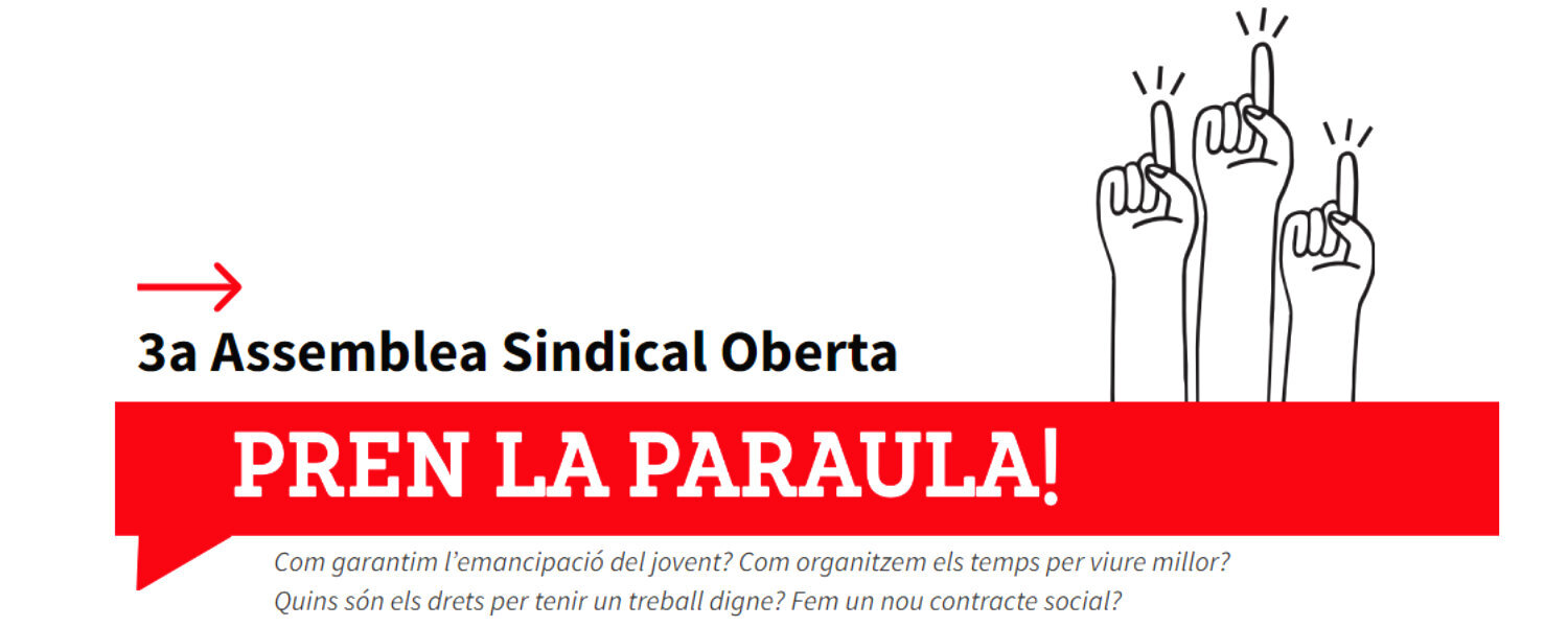 Assemblea sindical oberta de CCOO de Catalunya