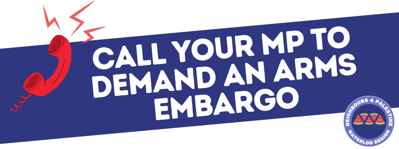 Call your MP to demand an arms embargo