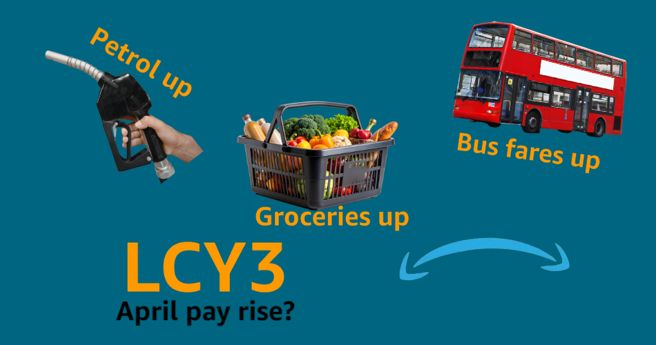 Prices up, what about pay at Amazon LCY3?
