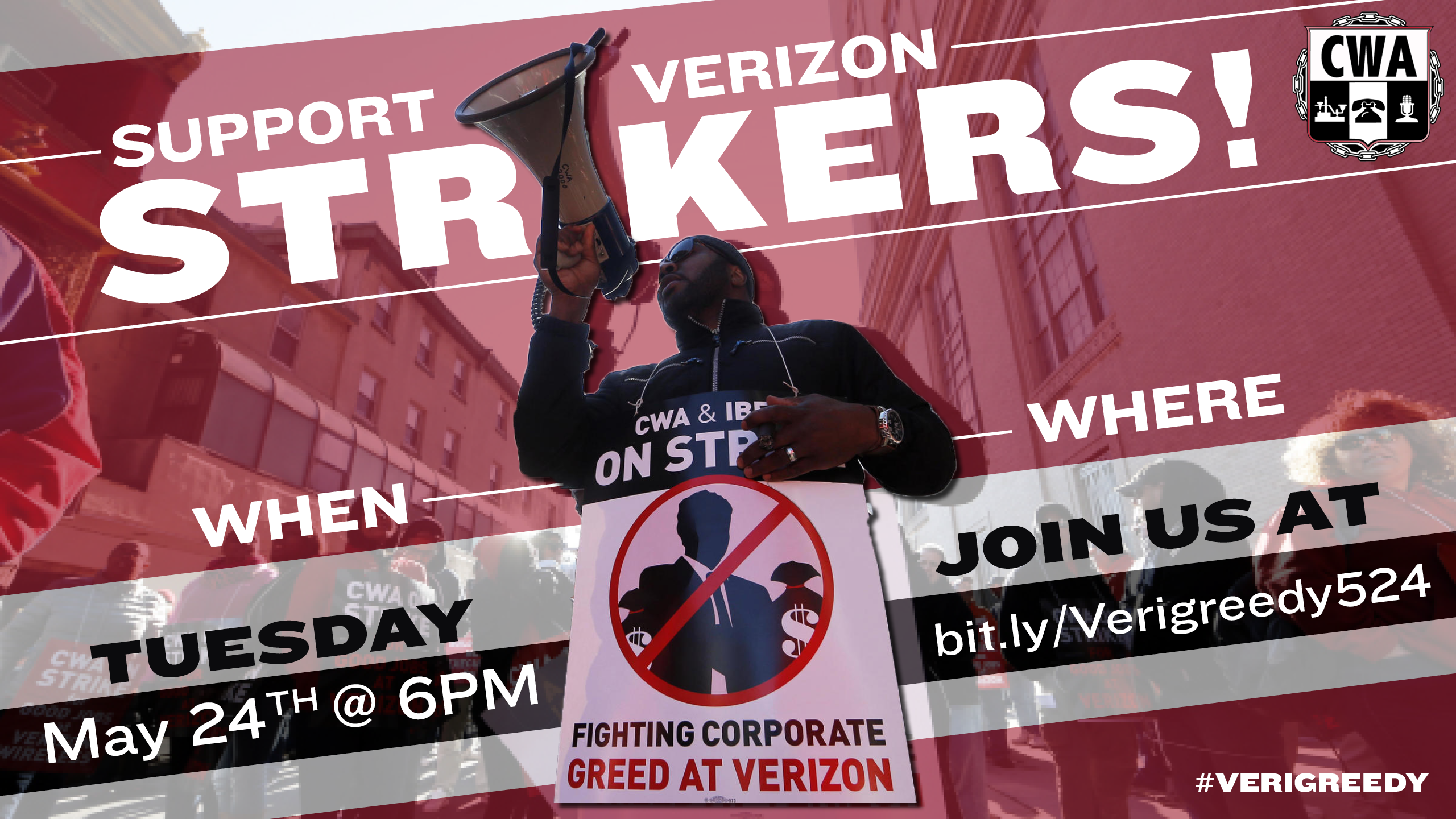 May 24 Action in Support of Verizon Strikers! Action Network