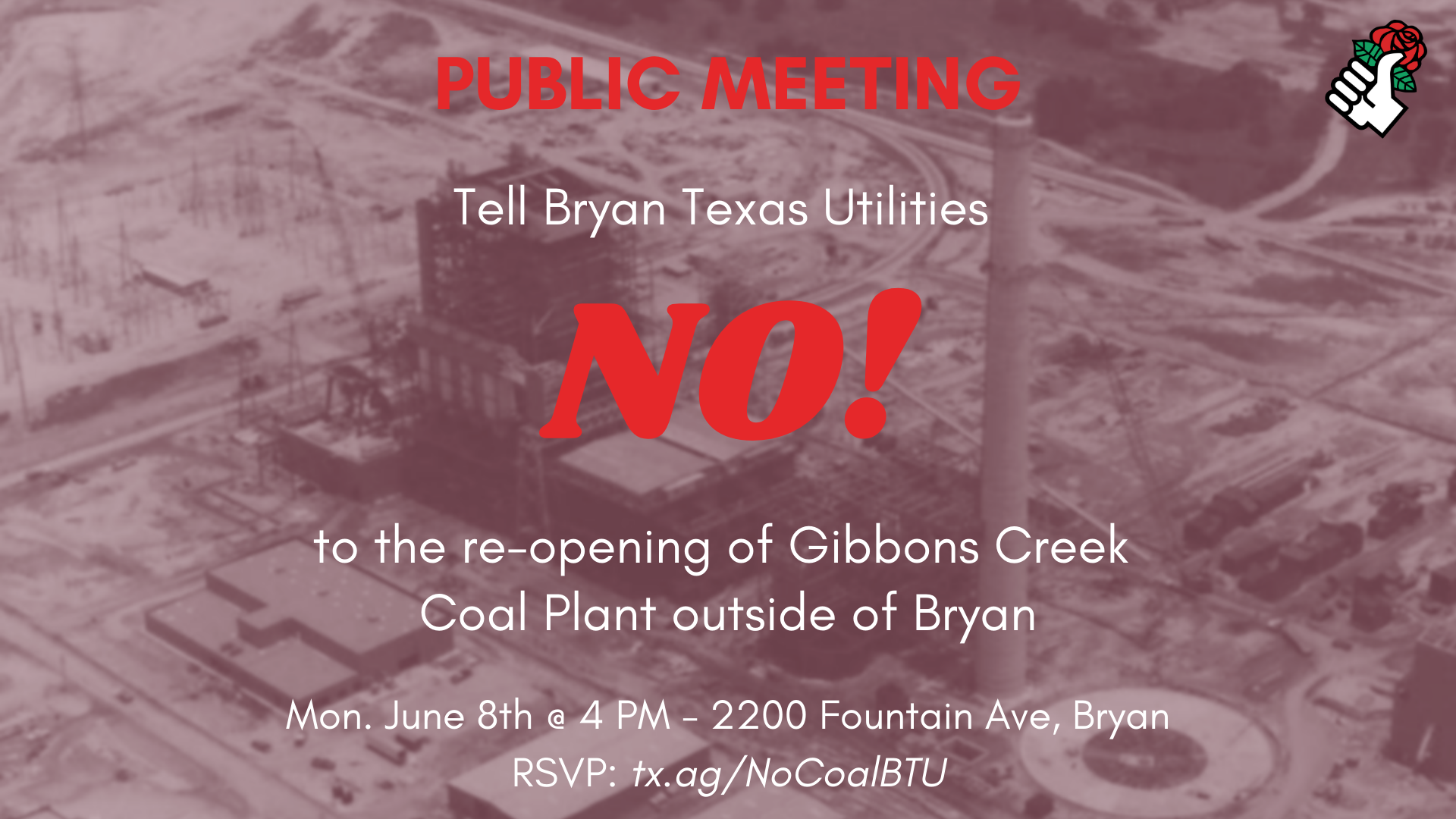 Tell BTU NO! to the Reopening of Gibbons Creek Coal Plant Action Network
