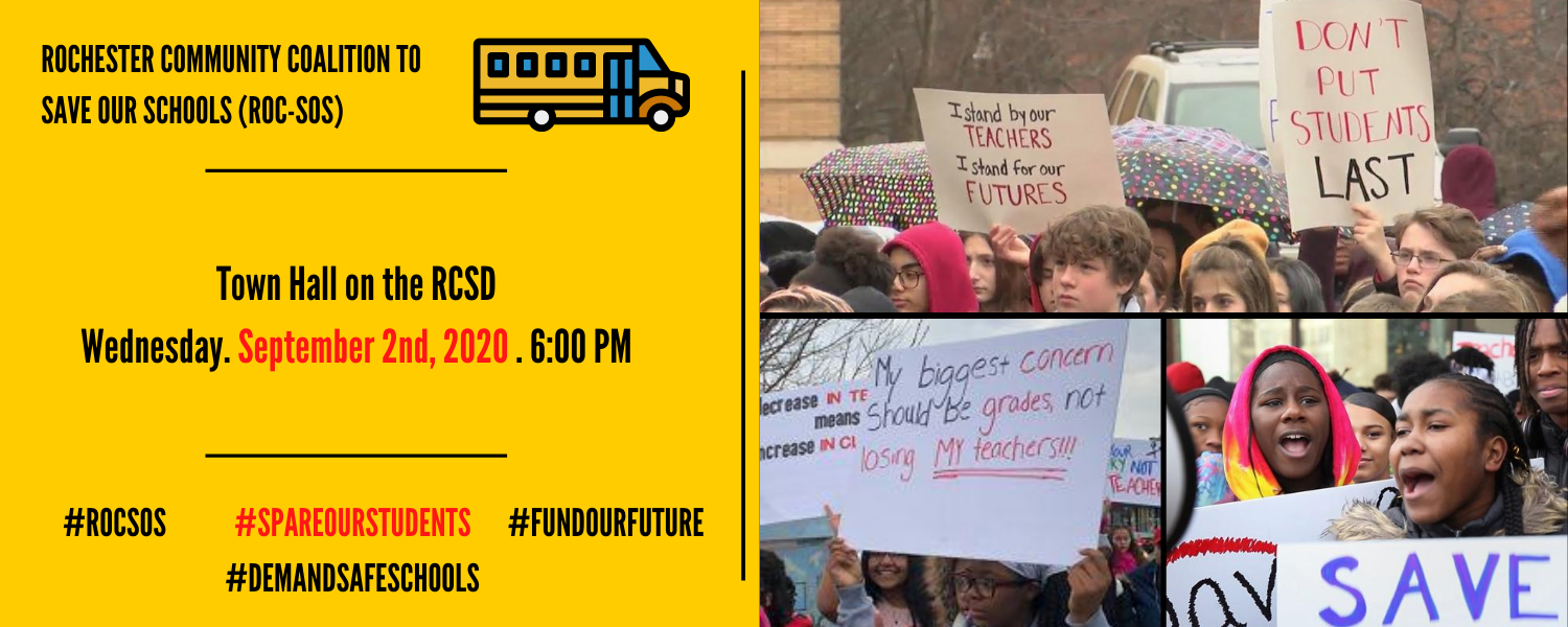 Town Hall on the RCSD Rochester Community Coalition to Save Our