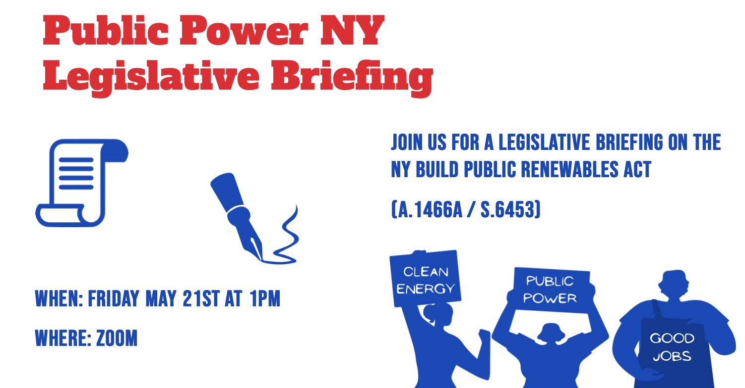 Public Power NY Legislative Briefing on the NY Build Public