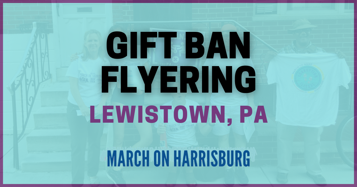 Gift Ban Flyering in Lewistown Action Network