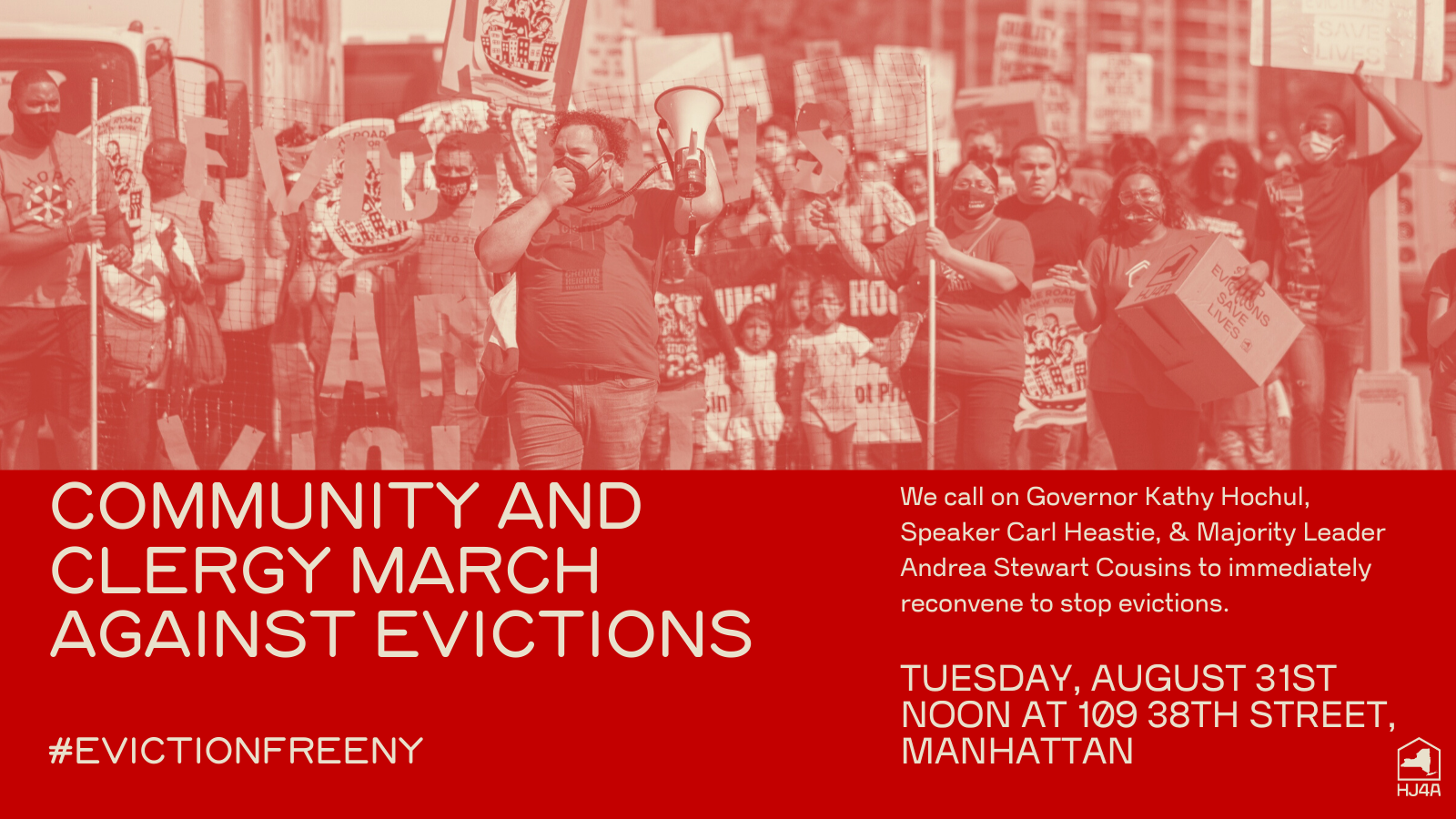 Community And Clergy March to Stop Evictions Action Network