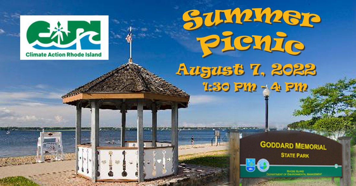 Climate Action RI Summer Picnic Aug. 7, 2022
