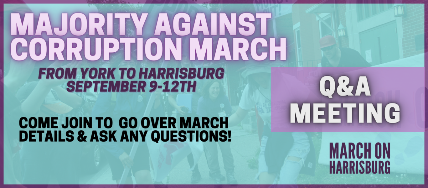 March from York to Harrisburg Q&A Action Network