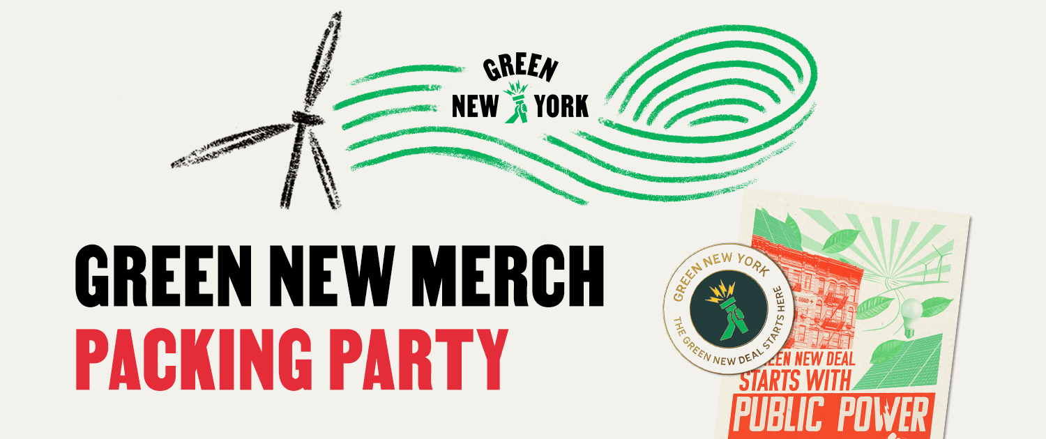 Green New Merch Packing Party