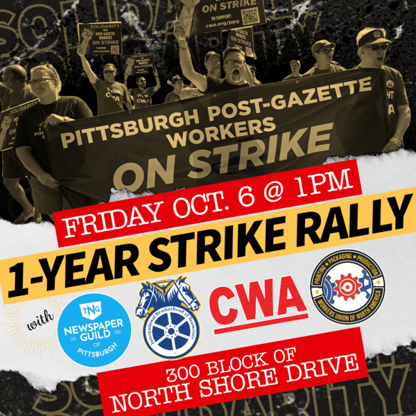 PostGazette Strike 1Year Rally