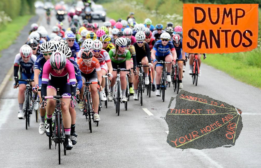 Women racing bikes