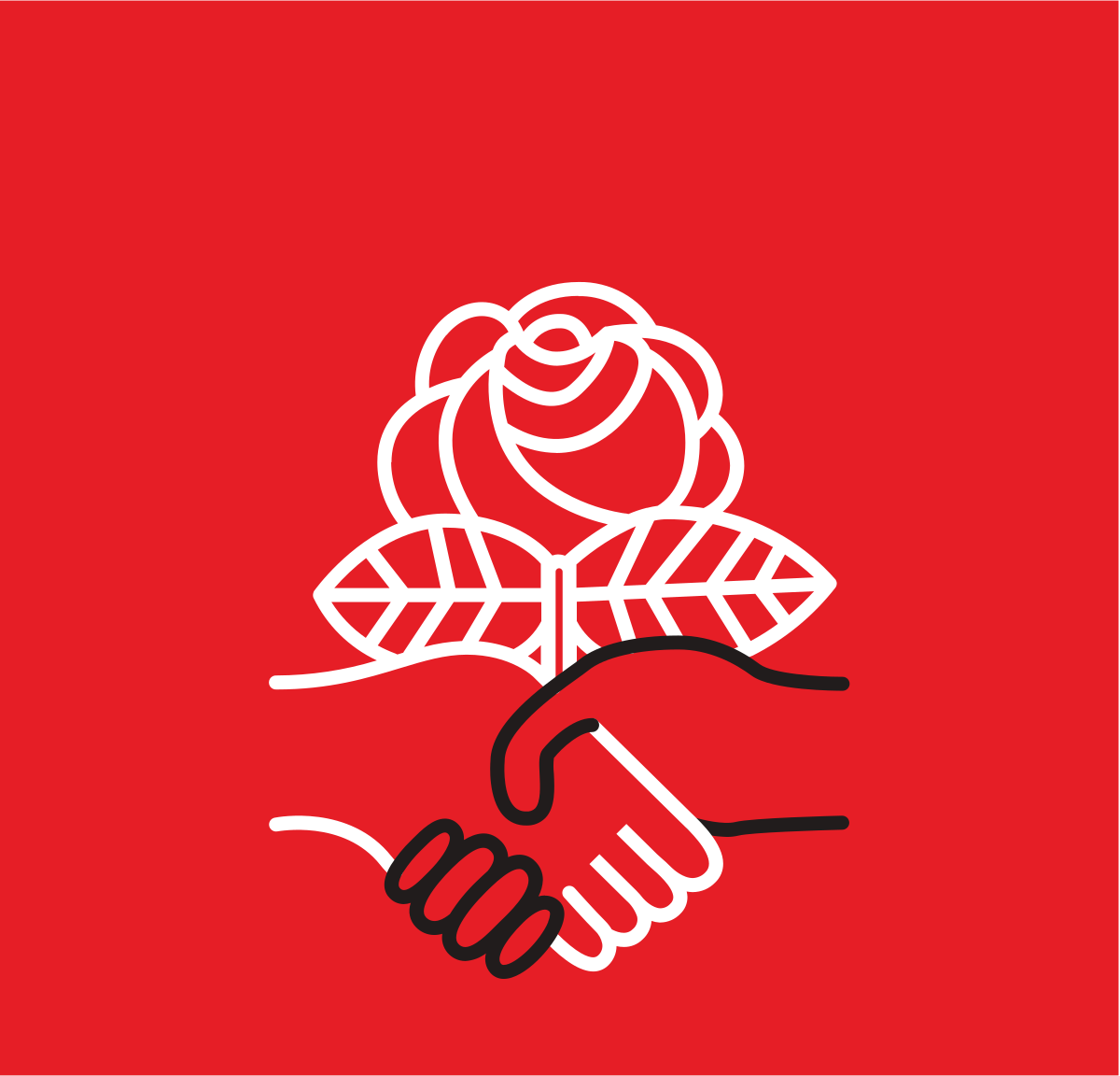 The Democratic Socialists of America logo