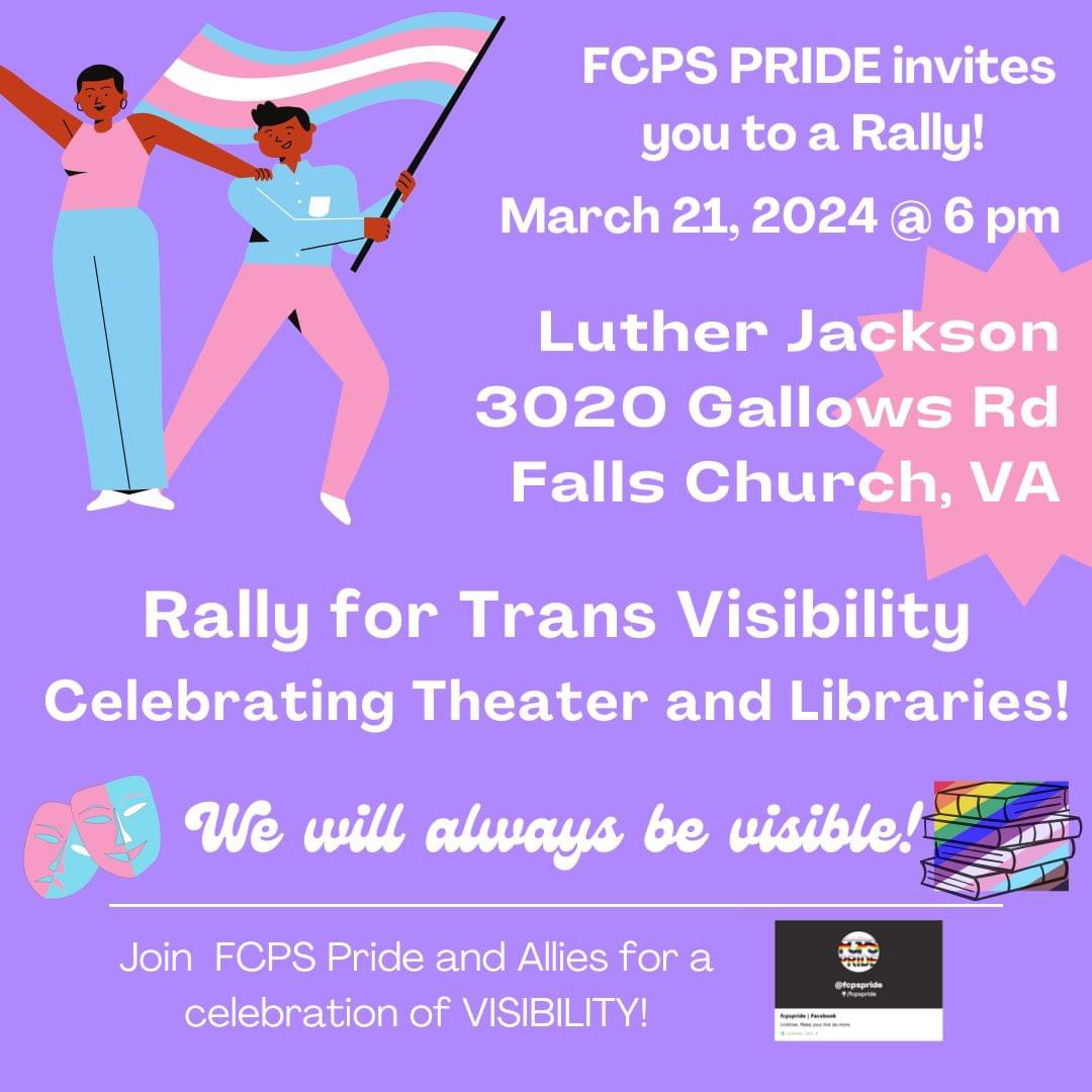 FCPS Pride Rally Banner