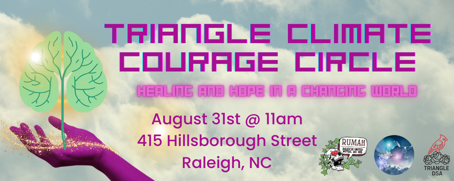 Triangle Climate Courage Circle Action Network event banner