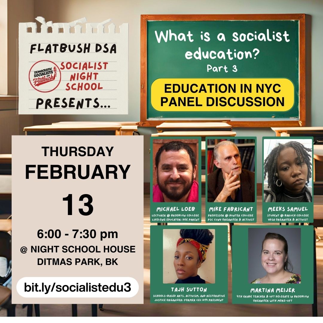A poster for this session, with an image of a blackboard