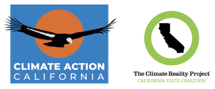 Logos for Climate Action California and Climate Reality Project