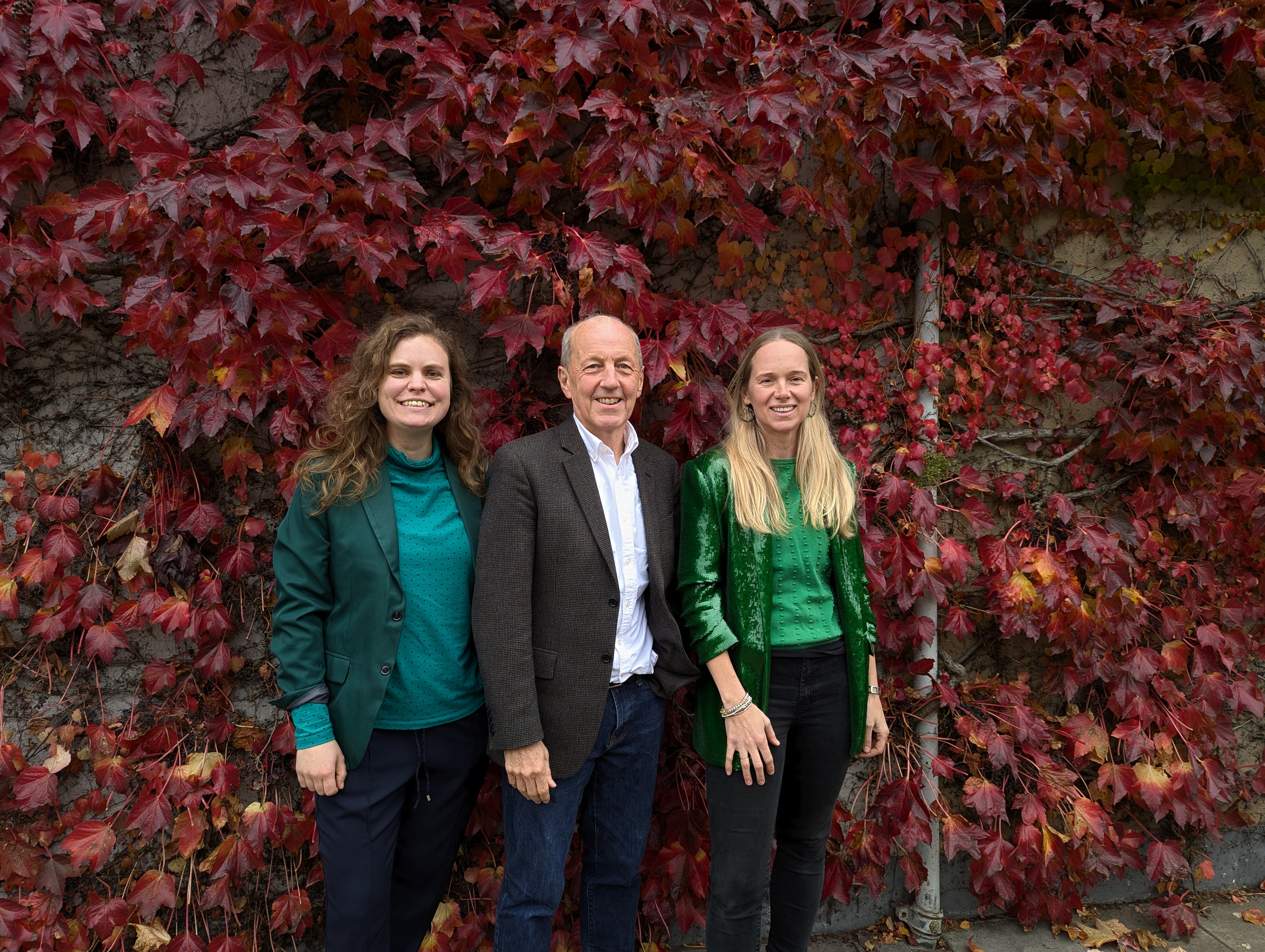 A photo of Chris Goodall, Emily Kerr and Emma Garnett