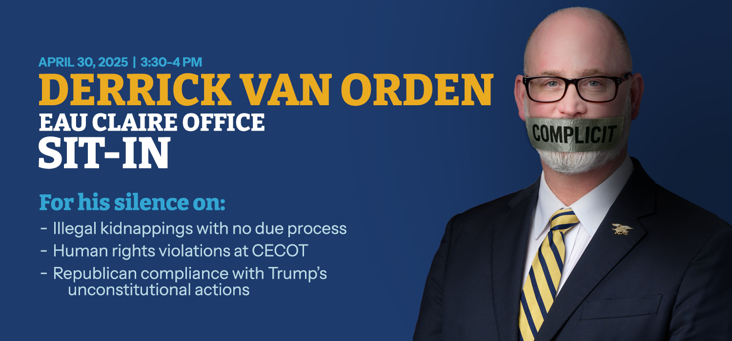 Derrick Van Orden Sit In - April 30, 2025