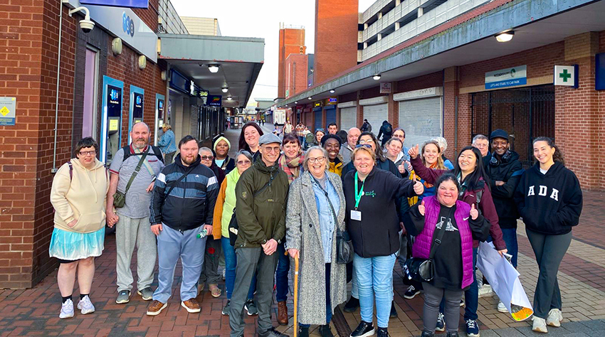 Three Green councillors for Woodhouse Park against Nigel Farage with invite to join and help.