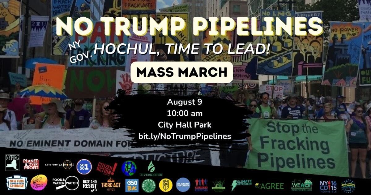Massive march against fracked gas pipelines