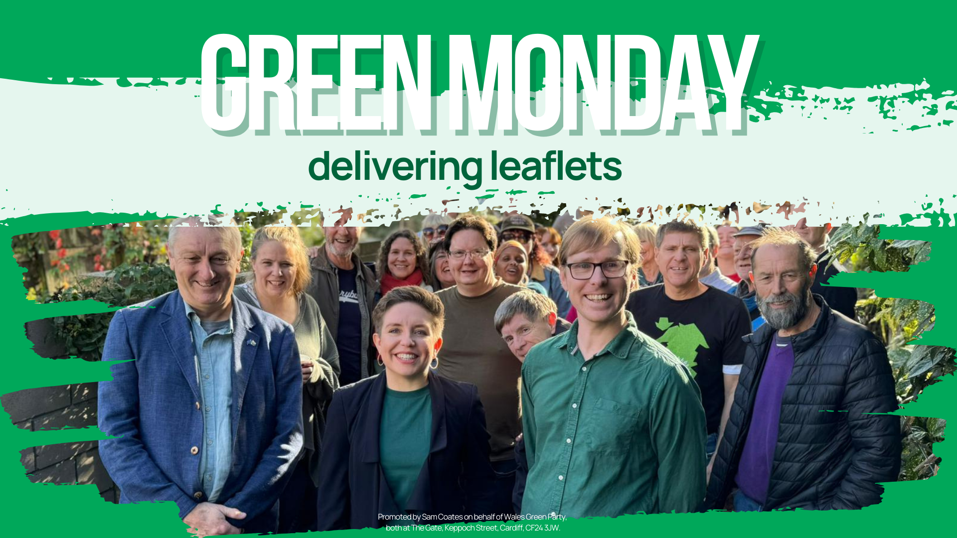 Green Mondays - delivering leaflets