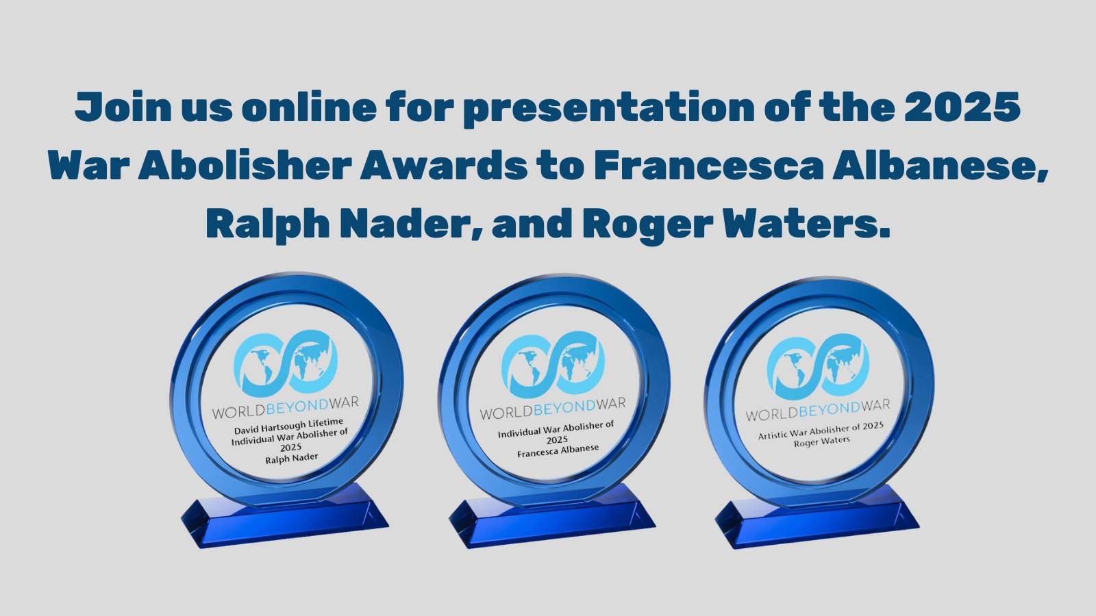 War Abolisher Awards 2025