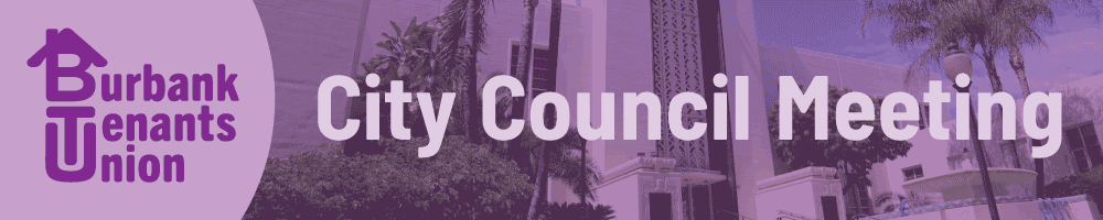 Burbank City Council Meeting