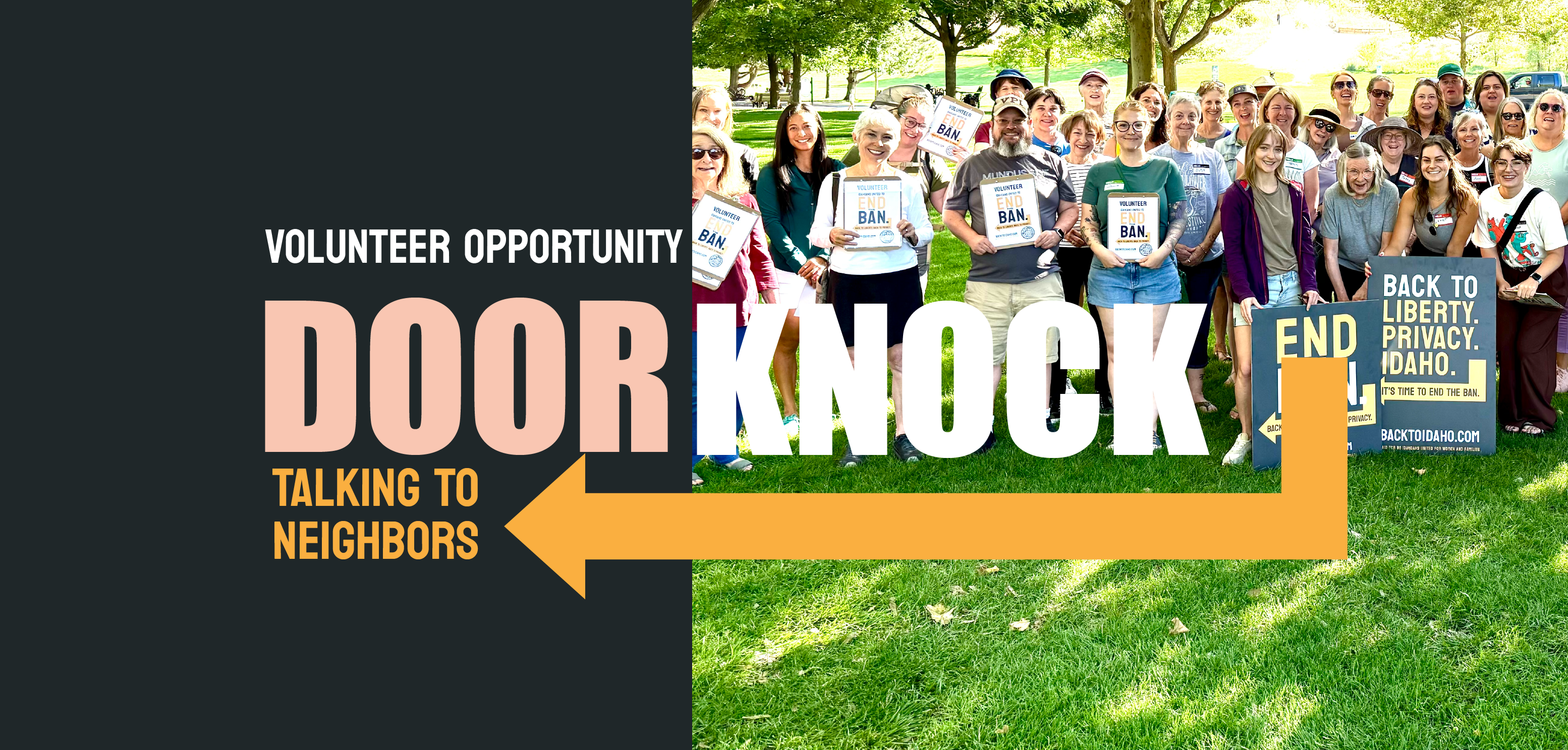 Volunteer Opportunity Door to Door Canvassing