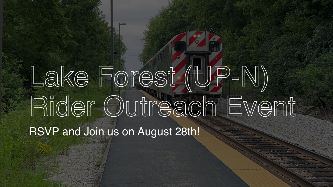 Lake Forest (UP-N) Rider Outreach Event, RSVP and Join us on August 28th!