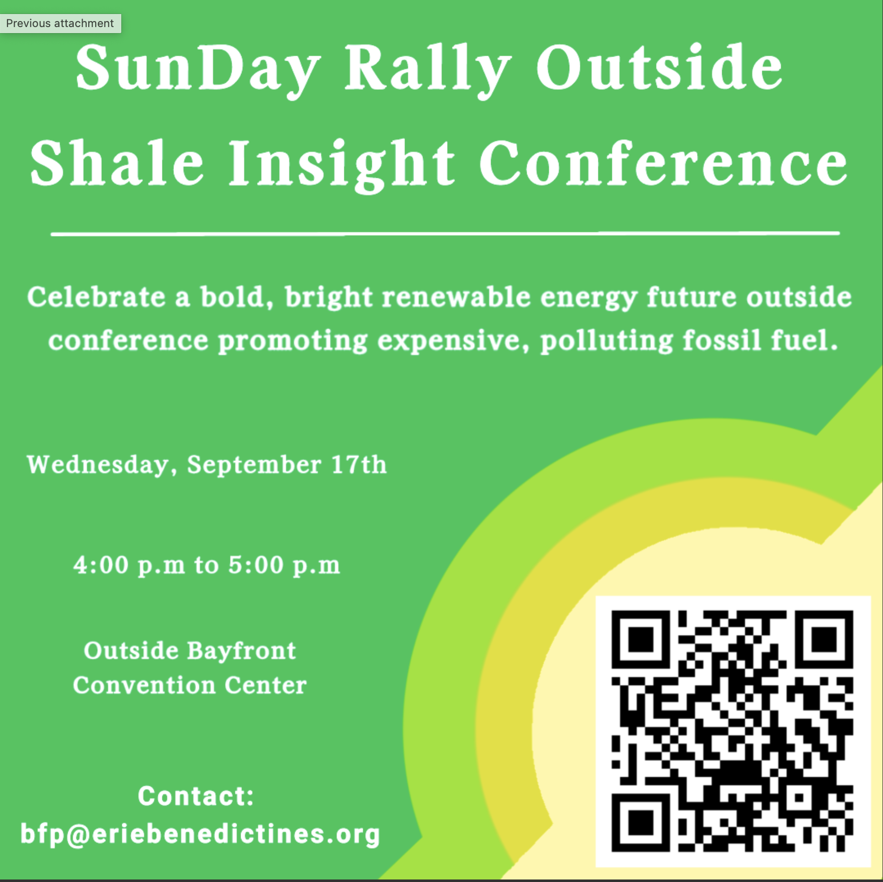 SunDay Rally outside Shale Insight Conference