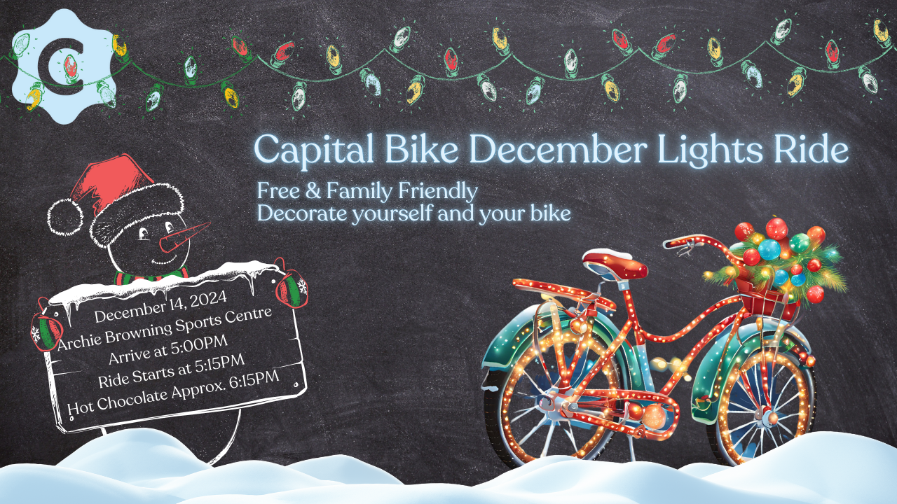 Decorated Bike with event details