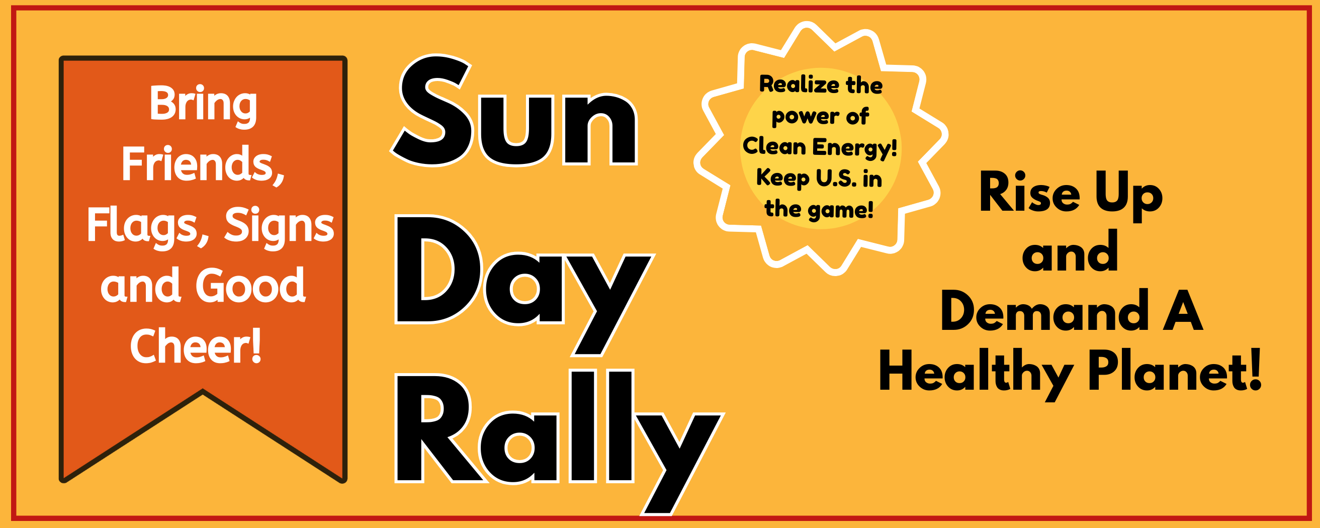 Sun Day Rally, Rise Up and Demand a Healthy Planet