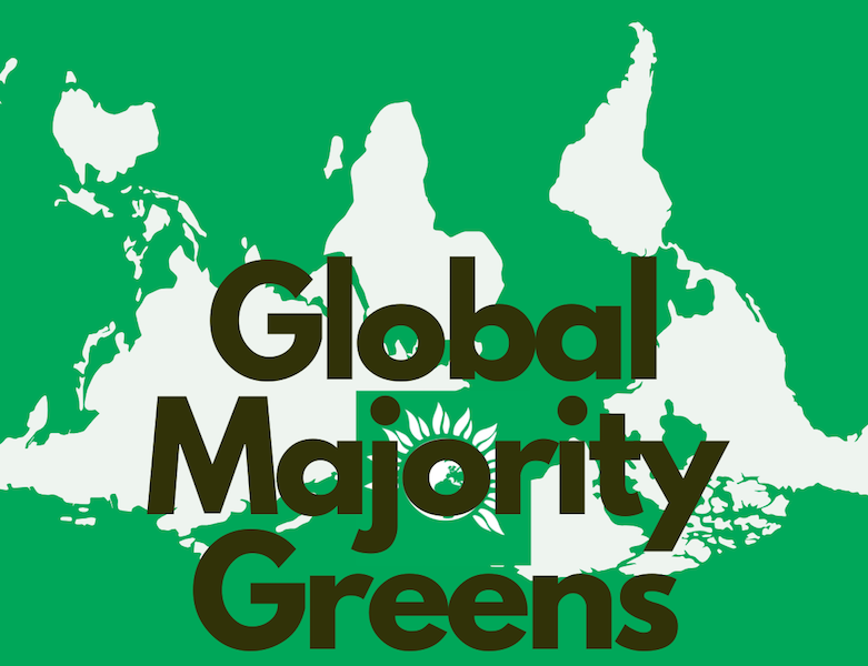 The logo of the Global Majority Greens of the Green Party of England and Wales