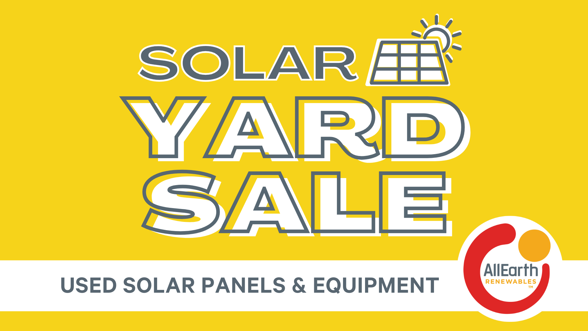 AllEarth Renewables Solar Yard Sale