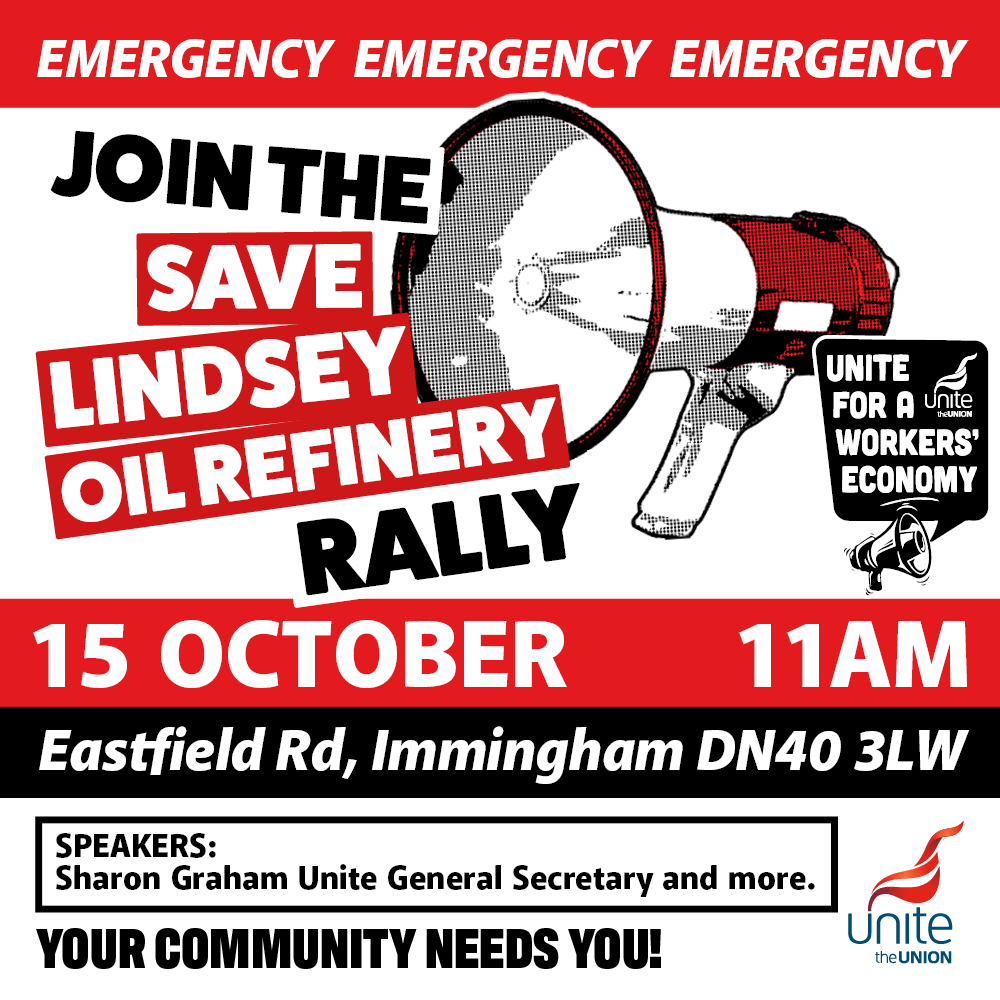 Lindsey Oil Refinery Rally artwork