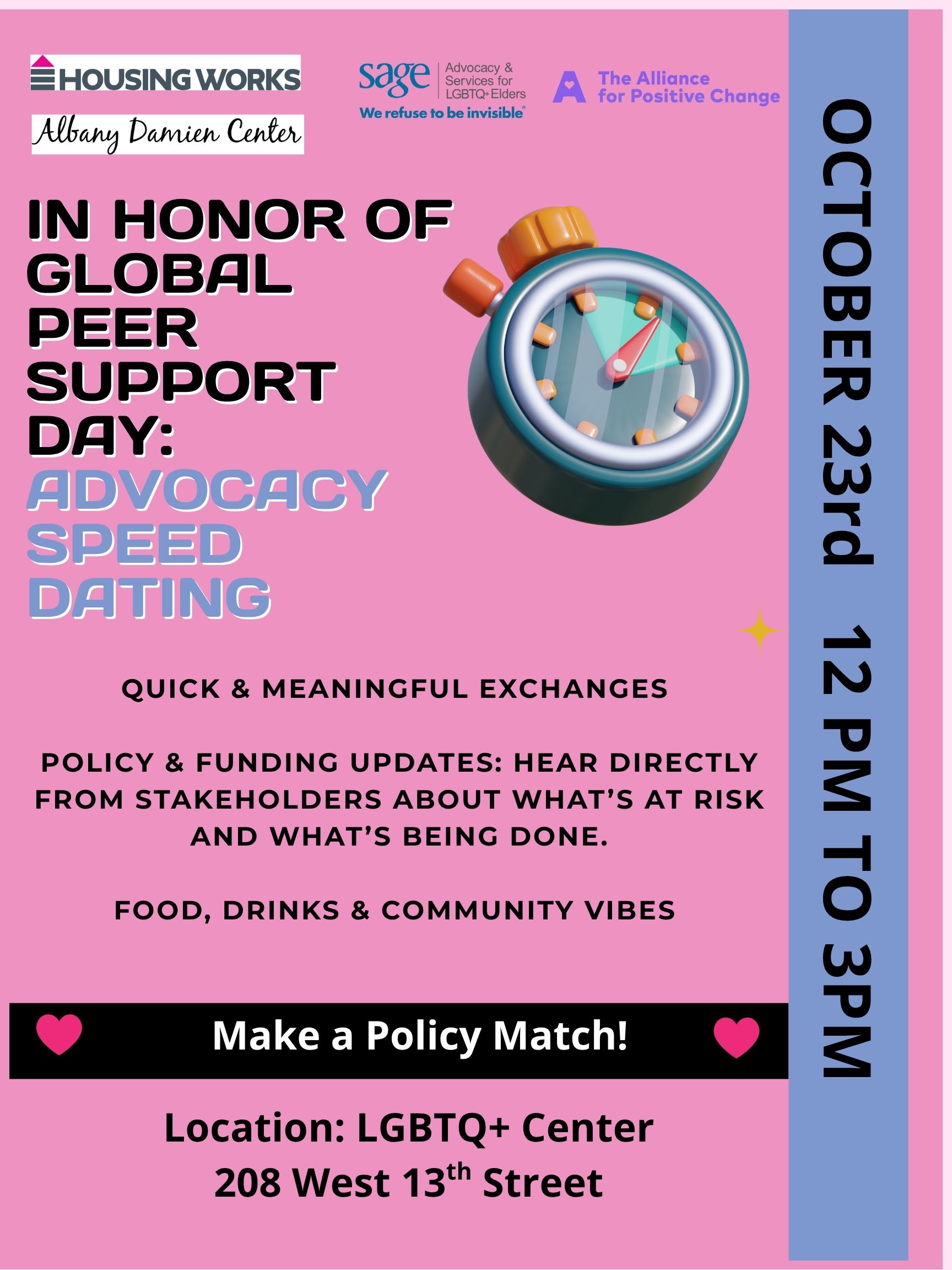 Albany Lobby Day - Speed Dating Flyer