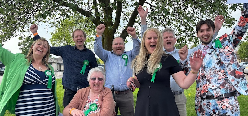 Celebrating Election Victory