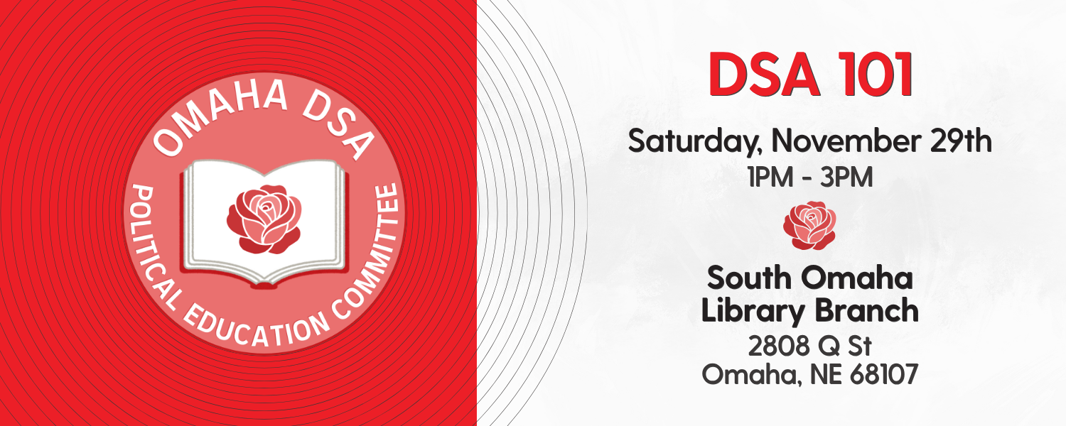 Omaha DSA Political Education Committee Logo