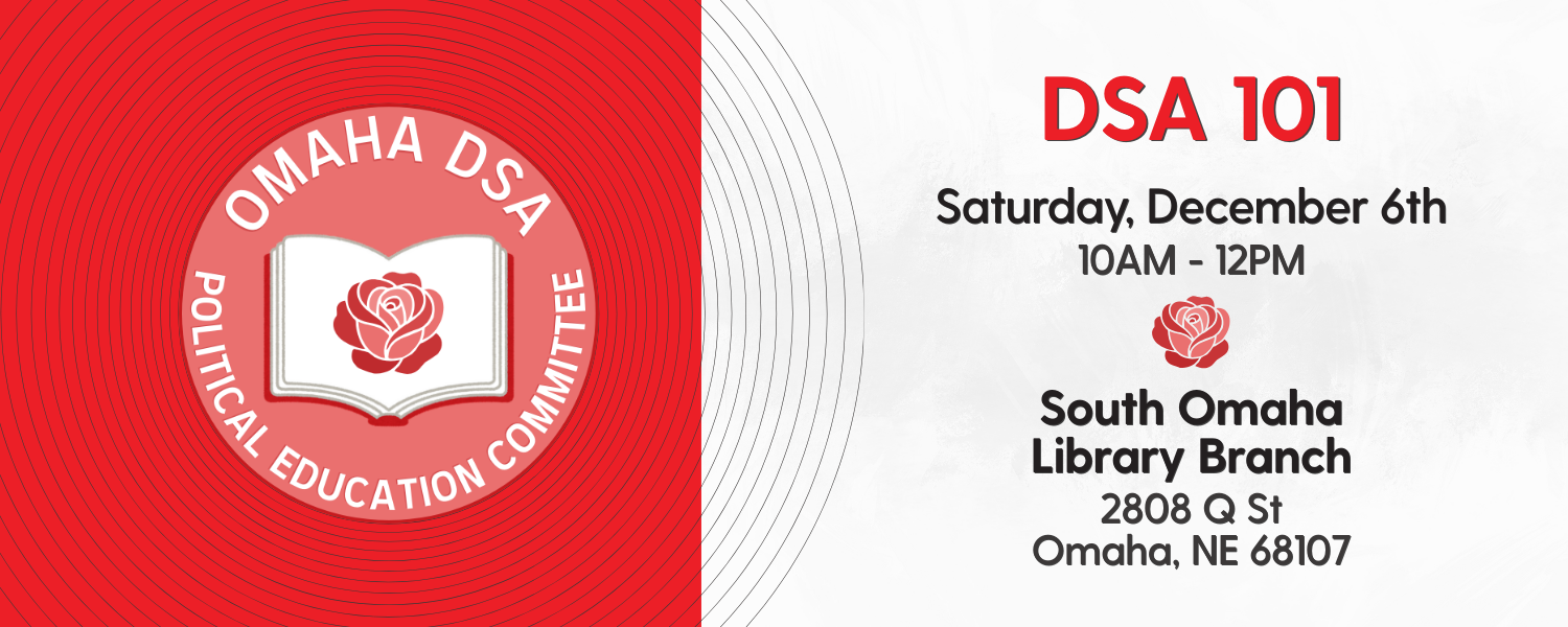Omaha DSA Political Education Committee Logo