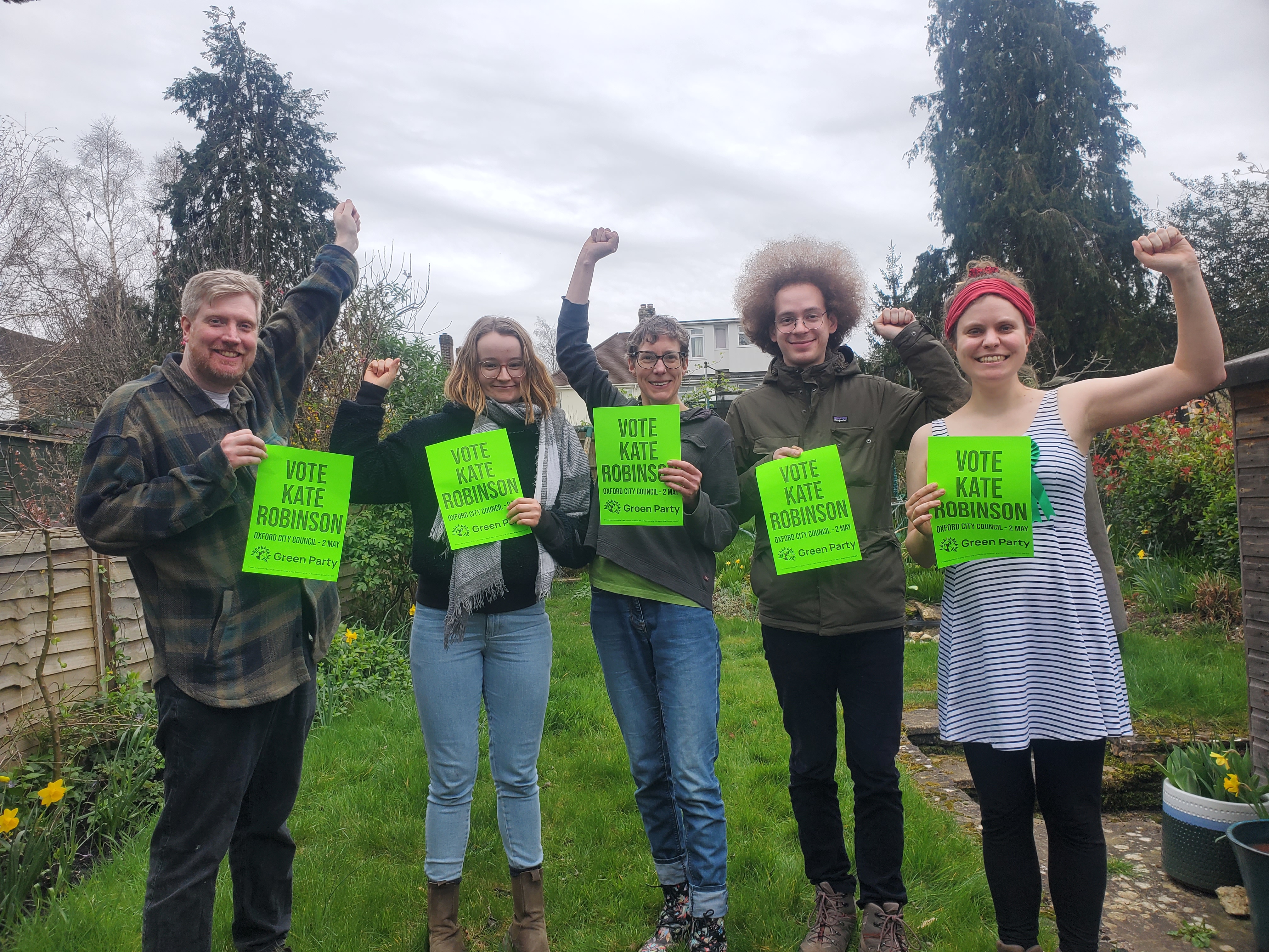 A photo of Green Party campaigners