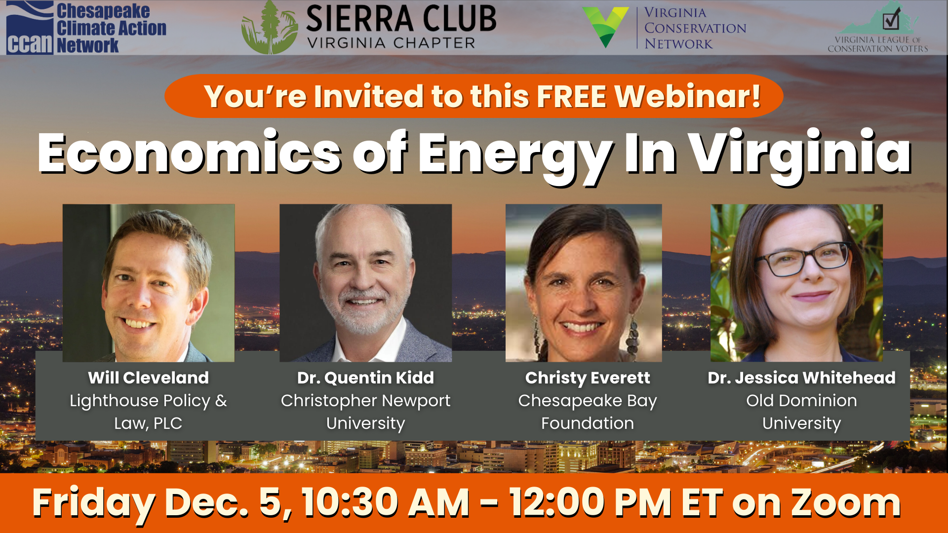 Webinar: Economics of Energy in Virginia - Action Network