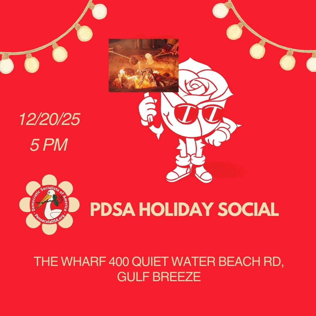 PDSA Holiday Social Graphic with the DSA Mascot, Bud