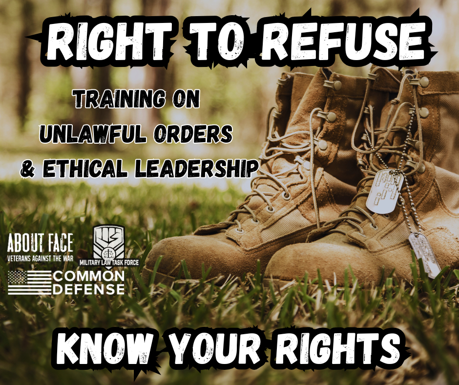 Right to Refuse: Training on Unlawful Orders & Ethical Leadership ...