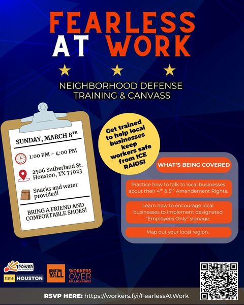 NEW Houston and Organized Power in Numbers Present: Fearless at Work ...