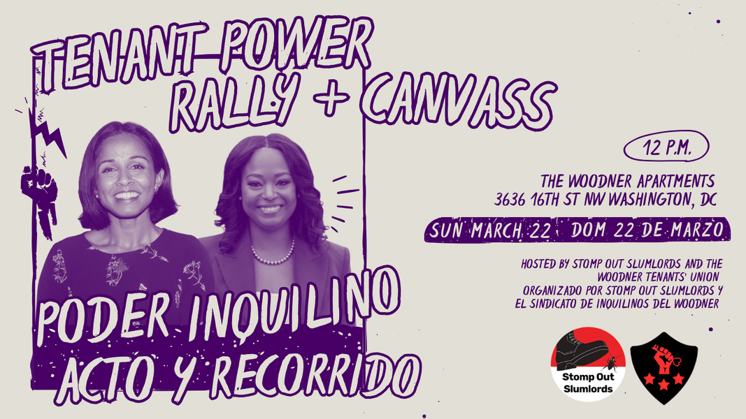 Tenant Power Rally + Canvass with Aparna Raj and Janeese Lewis George ...