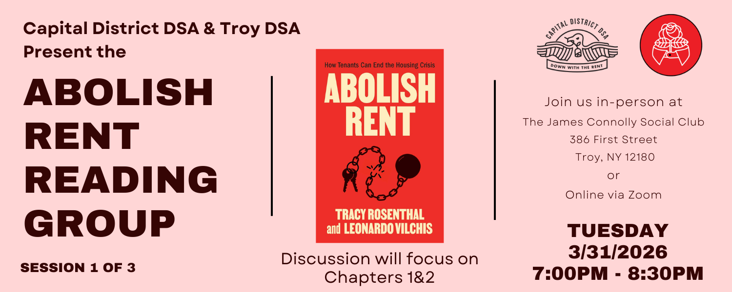Abolish Rent Reading Group Poster