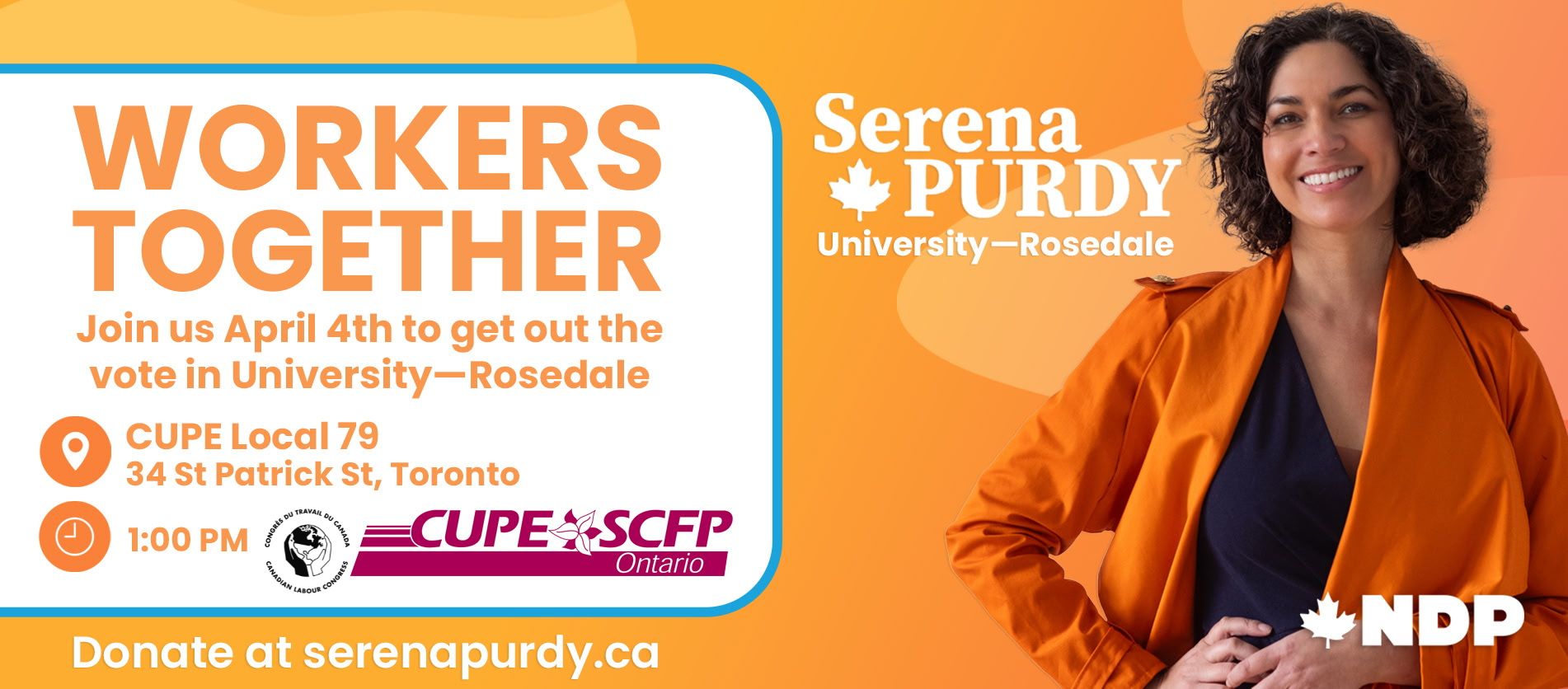 Photo of NDP candidate for University Rosedale Serena Purdy
