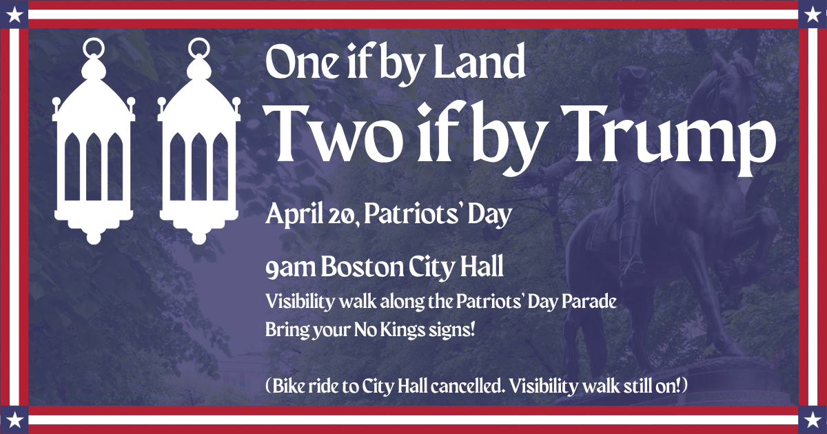 Apr 20 Patriots' Day. 9am Boston City Hall Plaza