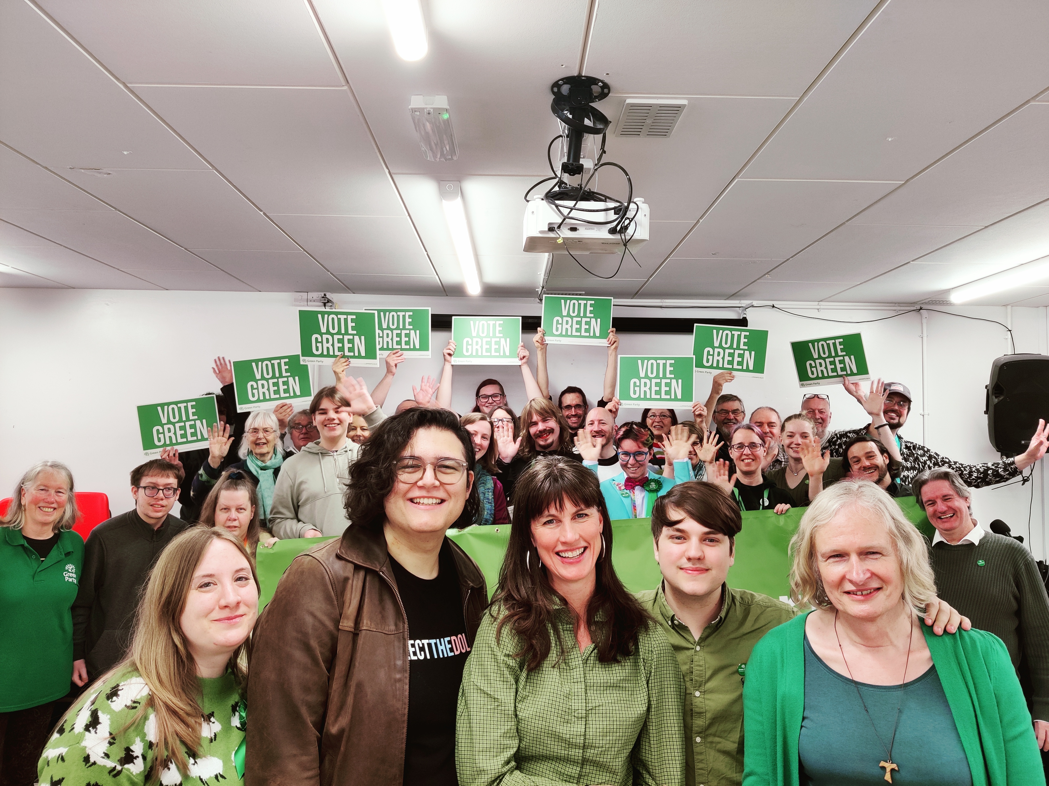 Southampton & District Green Party members with Rachel Millward on her visit to Southampton