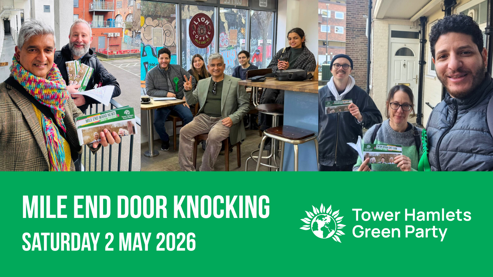 Mile End Door Knocking Saturday 2 May