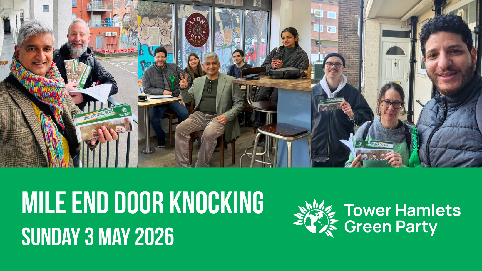 Mile End Door Knocking Sunday 3 May